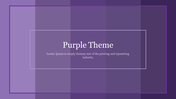 Beautiful Purple Theme PowerPoint Presentation Template