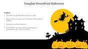 Sample Template PowerPoint Halloween Slide for PPT