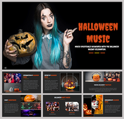 Halloween Music PowerPoint and Google Slides Themes