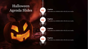 Halloween Agenda Slides With Scary Jack-O-Lanterns Image