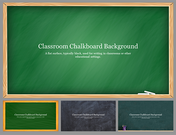 Classroom Chalkboard Background PowerPoint and Google Slides