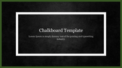 Black Colored Chalkboard PowerPoint Template & Google Slides