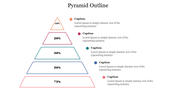 Simple Pyramid Outline PPT Presentation Slide Design