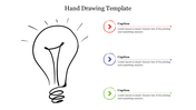 Editable Hand Drawing Template Presentation Slide PPT 