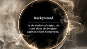 Black Background Aesthetic PPT And Google Slides Templates