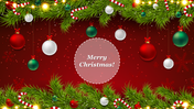 Elegant Christmas Wishes PowerPoint Presentation Slide