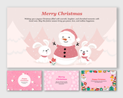 Cute Girly Christmas Wallpapers PowerPoint Template