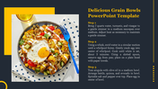 Delicious Grain Bowls PowerPoint Template Slide