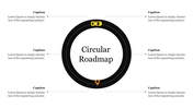 Creative Circular Roadmap PowerPoint Presentation Slide