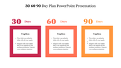 Simple 30 60 90 Day Plan PowerPoint Presentation Slide