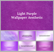 A pack of aesthetic slides collection featuring light purple backgrounds with motivational  and success quotes.