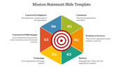 Hexagon Mission Statement Slide Template