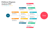 Editable Fishbone Diagram Analysis PPT Slide