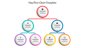 Circle Design Org Flow Chart Template Presentation Slide