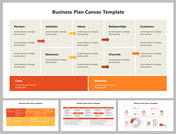 Business Plan Canvas PowerPoint and Google Slides Templates