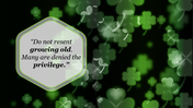 Beautiful Irish Slide Template For PPT Presentation