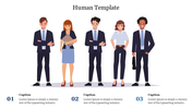 Editable Human Template PowerPoint Presentation Slide