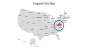 Virginia USA Map PowerPoint Presentation Template