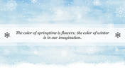 Awesome Winter Watercolor Background Presentation