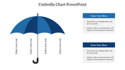 Slide featuring a blue umbrella graphic with three labeled sections and two text boxes on the right.