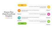 Five Noded Process Flow Chart PowerPoint Template