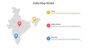 India Map Model PPT Presentation Template and Google Slides