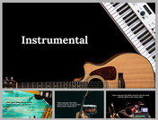 Instrumental Music Background PowerPoint And Google Slides