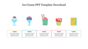 Attractive Ice Cream PPT Template Download Slide