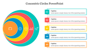 Multicolor Concentric Circles PowerPoint For Presentation