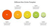 Different Size Circles Template For Presentation Slide