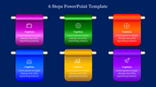 Best 6 Steps PowerPoint Template For Presentation