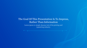 Attractive Blue Themed Background For PPT Presentation