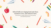 Cool School Backgrounds Presentation Template Slide