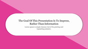 Creative Pink Color Slides Presentation Template