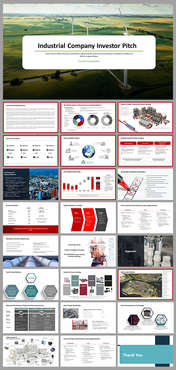 Customizable Industrial Company Investor Pitch Deck