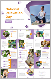 National Relaxation Day PowerPoint And Google Slides Themes