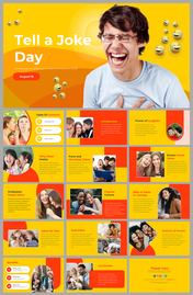 Tell A Joke Day PowerPoint And Google Slides Themes