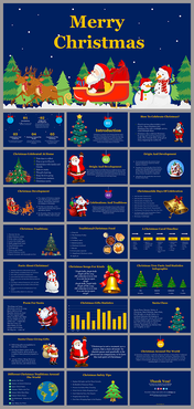 Merry Christmas PowerPoint Template and Google Slides