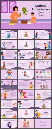 National Homemaker Day PPT and Google Slides Templates