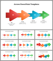 East To Edit Arrows PowerPoint and Google Slides Themes