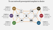 Network PowerPoint Template for Data Communication