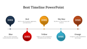 Timeline PowerPoint for Chronological Project Presentations