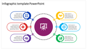 Six Nodes Infographic Template PowerPoint for Visual Data