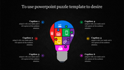 Bulb Puzzle PowerPoint Template and Google Slides Themes