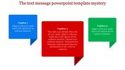 Text Message PowerPoint Template for Communication Slides