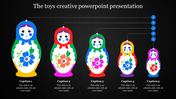 Creative PowerPoint Presentation Templates with Five Nodes