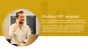 Portfolio PowerPoint Template for Professional Showcases