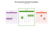 Our Predesigned PowerPoint Calendar Template Slides