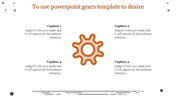 Editable Gears PowerPoint Template for Process Flow