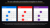 Calendar Presentation Template and Google Slides Themes